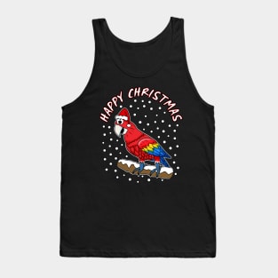 Christmas Parrot Birdwatchers Wildlife Funny Xmas 2021 Tank Top